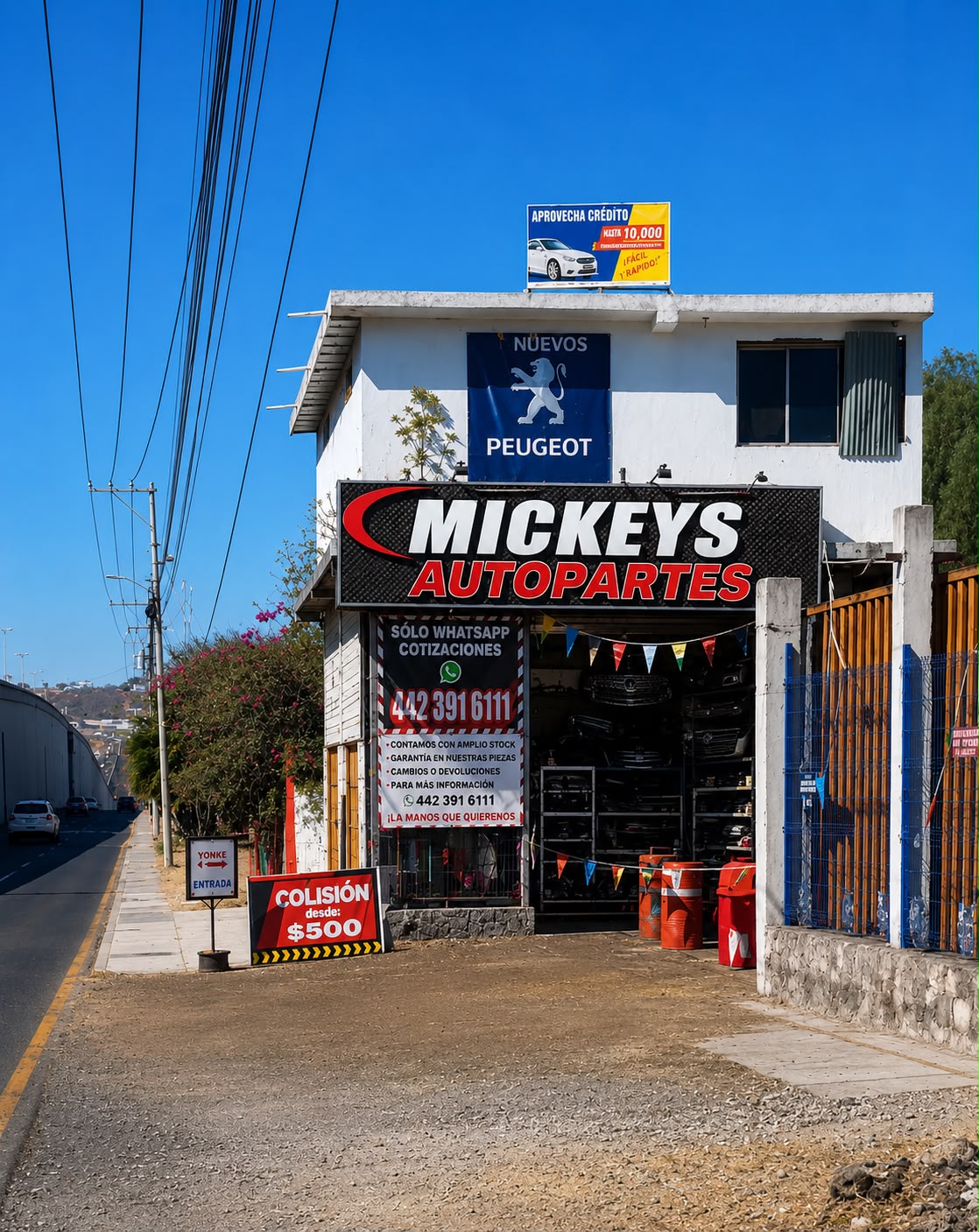 Fachada de Autopartes Illoldi — sucursal Mickeys Autopartes